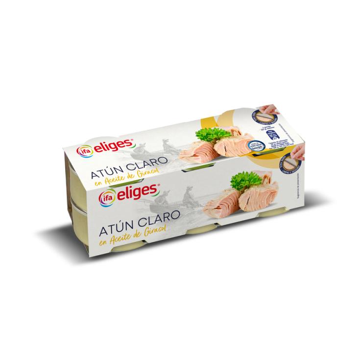 ATUN CLARO ACEITE GIRASOL LATA IFA ELIGES P6 52G/U ESCUR