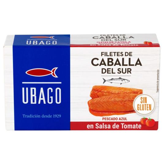 FILETE CABALLA TOMATE LATA  RR90 UGAGO 65G ESCUR