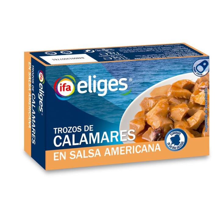 CALAMAR SALSA AMERICANA LATA IFA ELIGES 120G