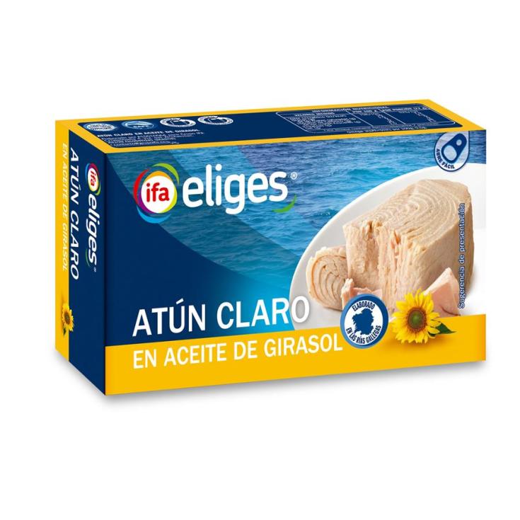 ATUN CLARO ACEITE VEGETAL LATA IFA ELIGES 72G ESCUR