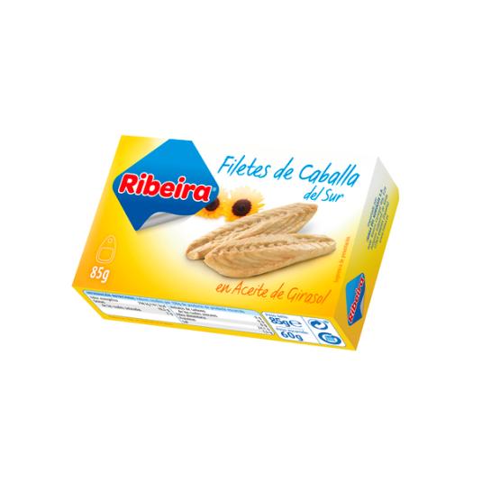 FILETE CABALLA ACEITE GIRASOL R90 LATA RIBEIRA 60G ESCUR