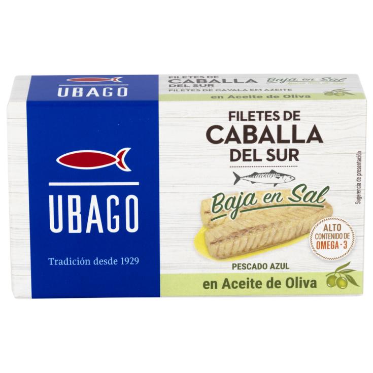 FILETE CABALLA B/SAL ACEITE OLIVA LATA UBAGO 115G