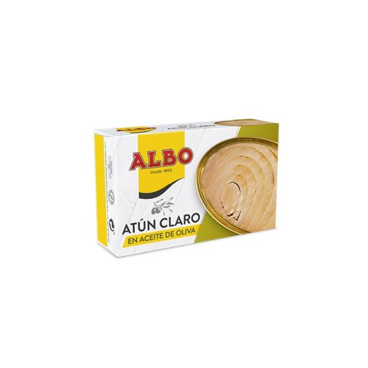 ATUN CLARO ACEITE OLIVA OL-120 LATA ALBO 112G