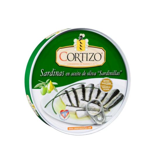 SARDINILLA ACEITE OLIVA RO-280 LATA CORTIZO 252G