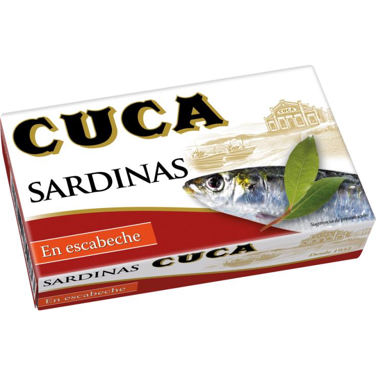 SARDINA ESCABECHE 3/4 LATA CUCA  85G ESCURR