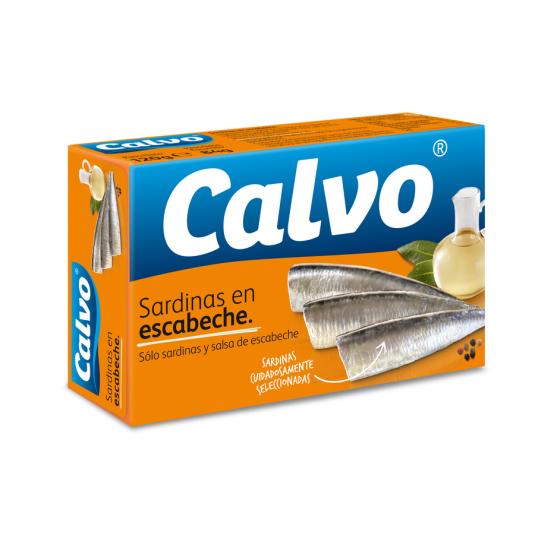 SARDINA ESCABECHE  R-125 LATA CALVO 84G ESCUR