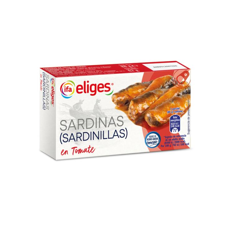 SARDINILLA TOMATE RR-90 LATA IFA ELIGES 62G ESCUR