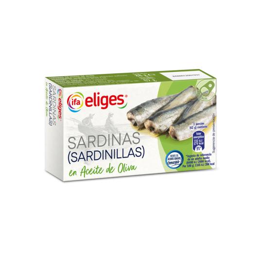 SARDINILLA ACEITE OLIVA RR-90 LATA IFA ELIGES 62G ESCUR