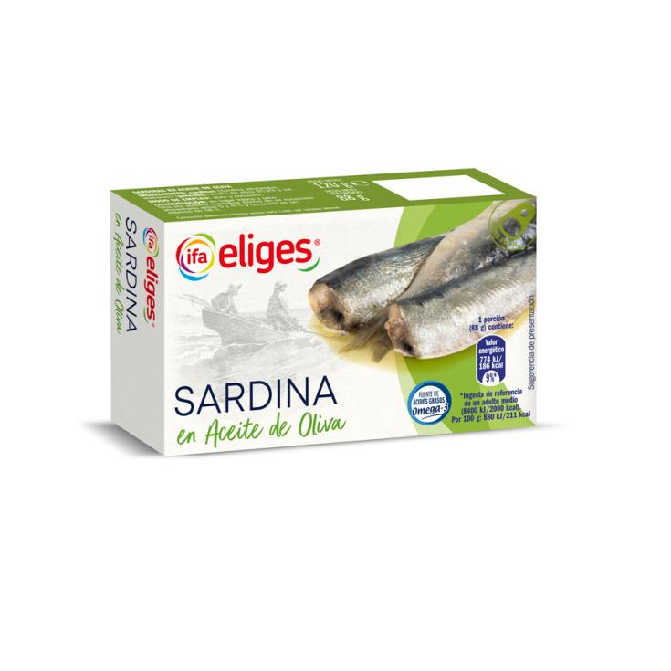 SARDINA ACEITE OLIVA RR-125 IFA ELIGES 88G ESCURR