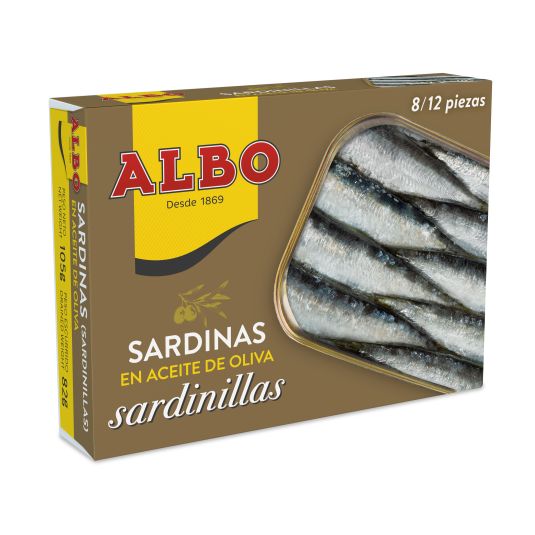 Sardinilla aceite oliva lata Albo 82g escurr