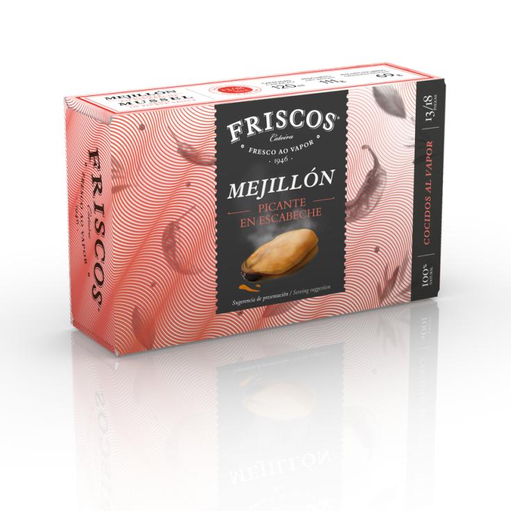 MEJILLON PICANTE 13/18 LATA FRISCOS 69G ESCUR