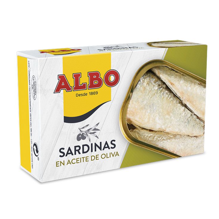 SARDINA ACEITE OLIVA LATA ALBO 85G ESCUR