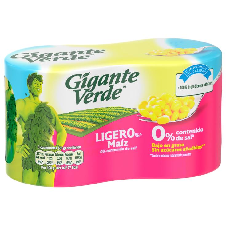 MAÍZ DULCE LIGERO GRANO LATA GIGANTE VERDE P2 160G/U