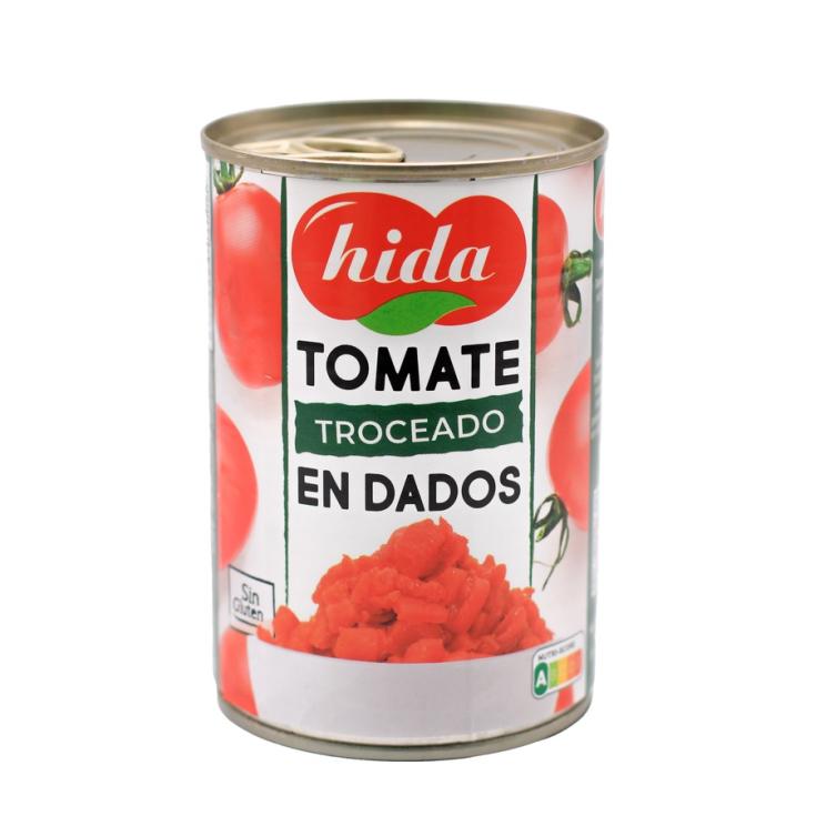 TOMATE TROCEADO NATURAL EXTRA DADOS LATA HIDA 400G