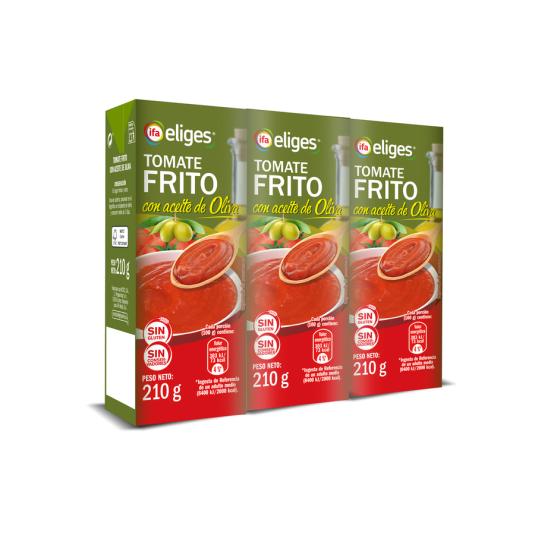 TOMATE FRITO C/ ACEITE DE OLIVA BRICK IFA ELIGES  P3 210G/U