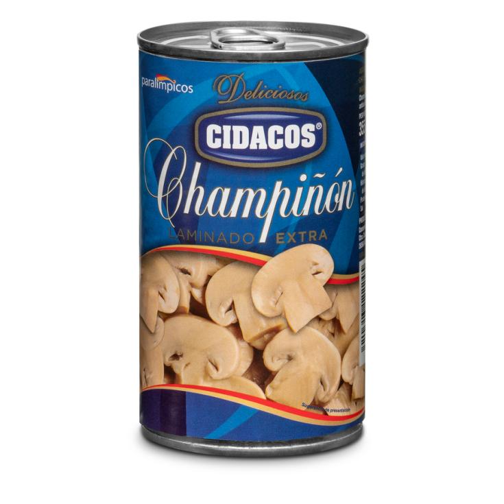 CHAMPIÑÓN LAMINADO LATA CIDACOS 180G ESCURR