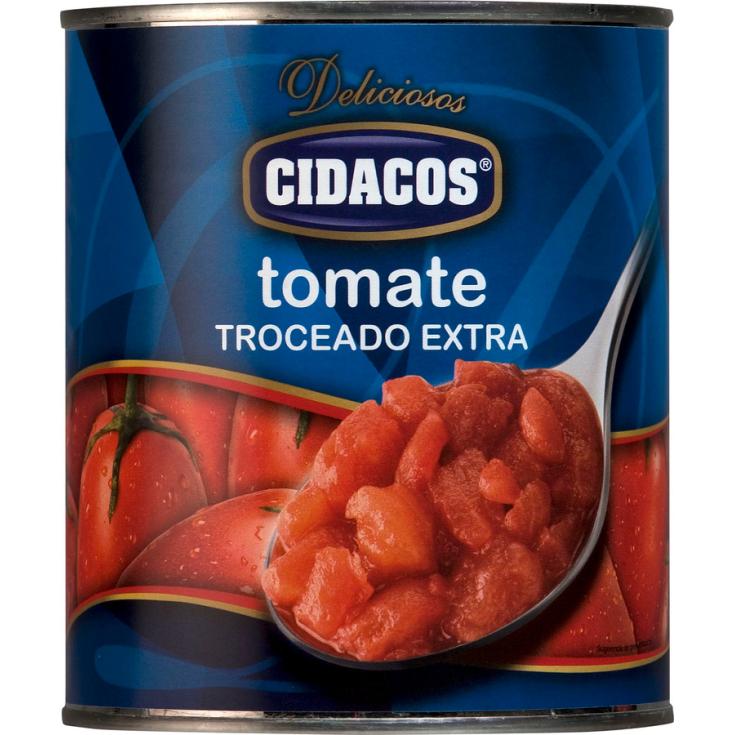 TOMATE TROCEADO EXTRA LATA CIDACOS 820G ESCURR