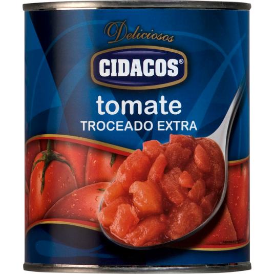 TOMATE TROCEADO EXTRA LATA CIDACOS 820G