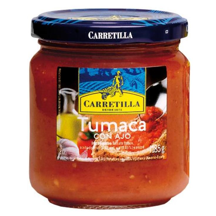 TOMATE ´TUMACA´ C/ AJO CRISTAL CARRETILLA P2 185G/U