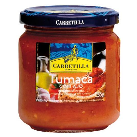 TOMATE ´TUMACA´ C/ AJO CRISTAL CARRETILLA P2 185G/U