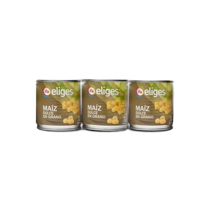 MAÍZ DULCE GRANO LATA IFA ELIGES P3 140G/U ESCURR