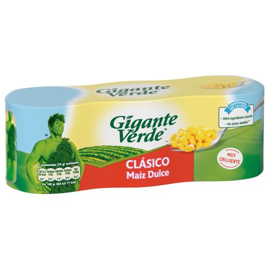 MAÍZ DULCE GRANO LATA GIGANTE VERDE P3 160G/U