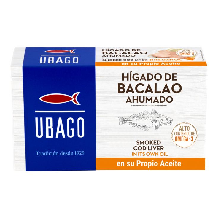 HIGADO BACALAO AHUMADO LATA UBAGO 100G