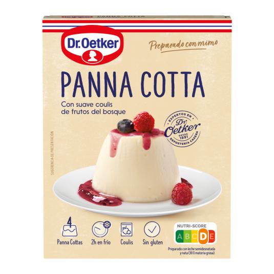 PREPARADO FLAN PANNA COTTA C/FRAMBUESA DR OETKER 110G