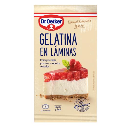 GELATINA LAMINAS OETKER 20 UDS
