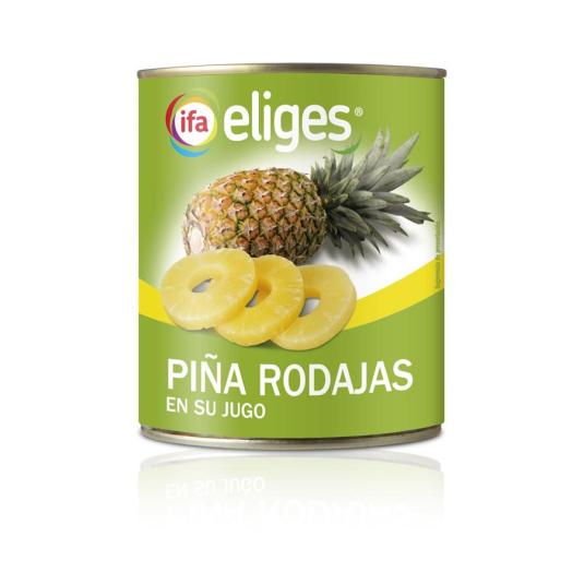 PIÑA RODAJA EN SU JUGO IFA ELIGES 500G ESCUR