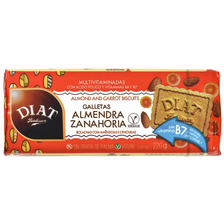 GALLETAS C/ ALMENDRA Y ZANAHORIA DIET RADISSON 220G