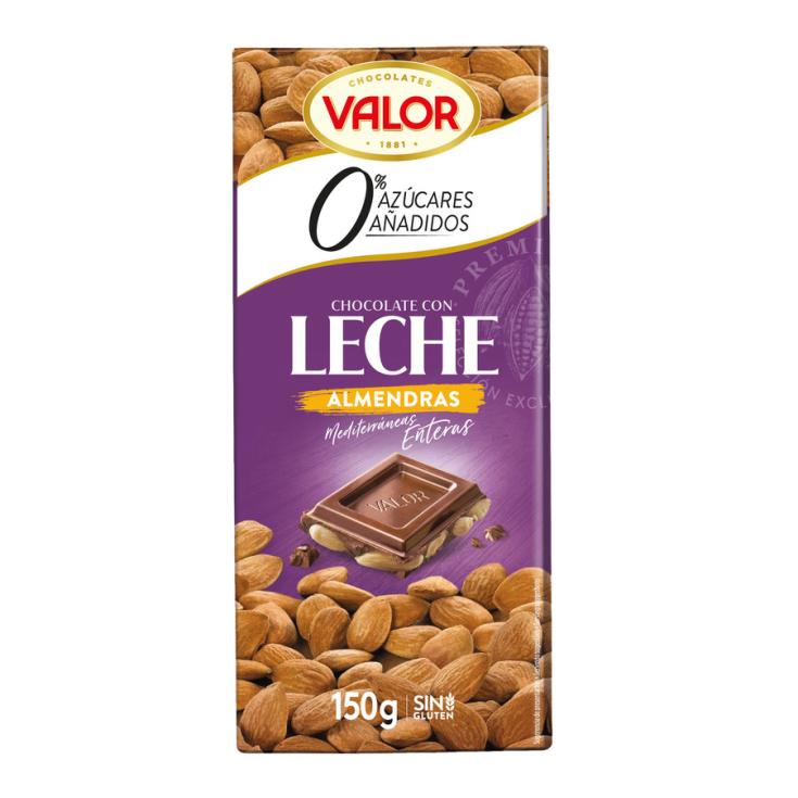 CHOCOLATE S/A LECHE CON ALMENDRA VALOR 150G