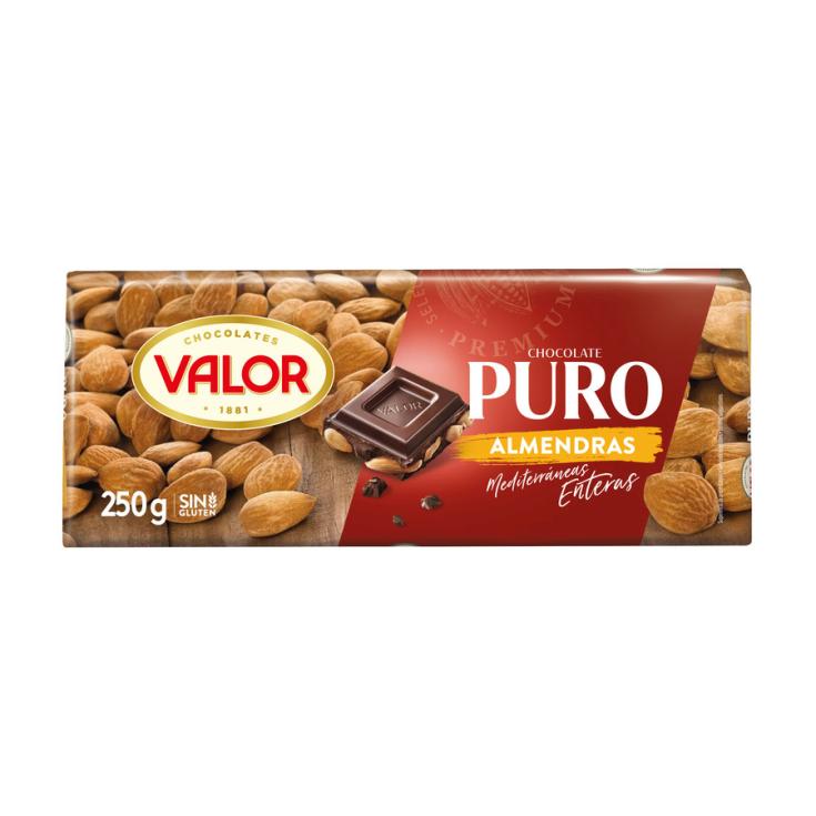 CHOCOLATE PURO C/ALMENDRA VALOR 250G - LaDespensa