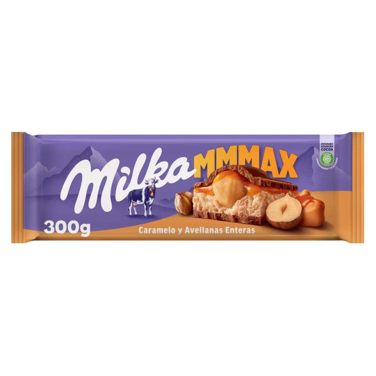 CHOCOLATE CARAMELO CON AVELLANA MILKA 300G