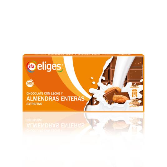 CHOCOLATE LECHE ALMENDRA IFA ELIGES 150G