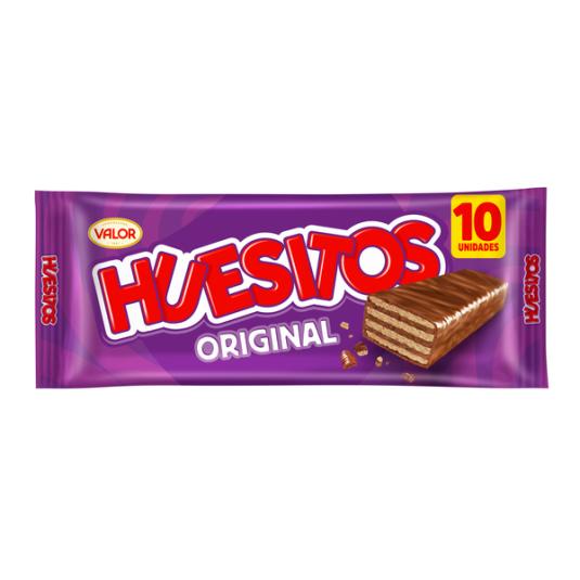 CHOCOLATINA C/ GALLETA HUESITOS P10 20G/U