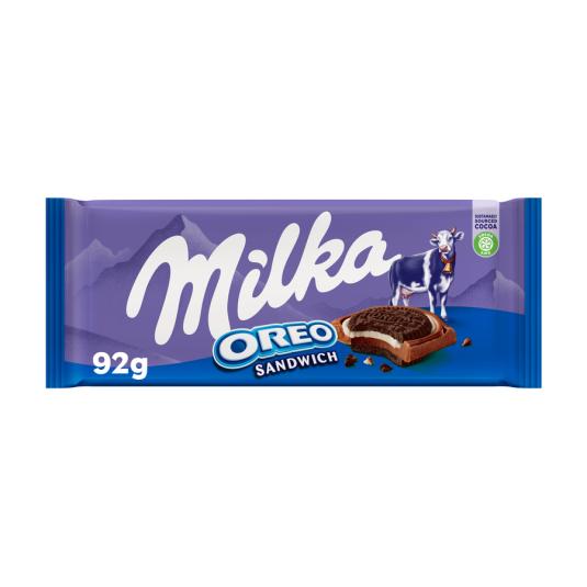 CHOCOLATE C/GALLETA OREO SANDWICH MILKA 92G