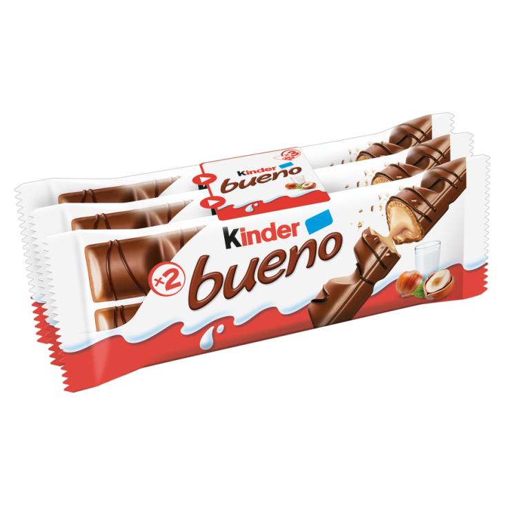 BARRITA CHOCOLATE Y AVELLANA KINDER BUENO P3 129G