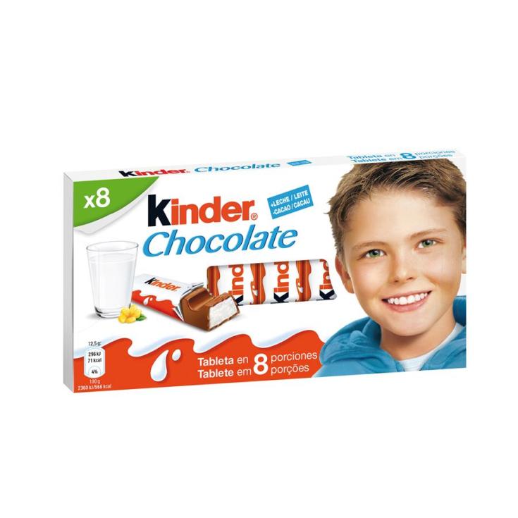 BARRITA CHOCOLATE C/LECHE KINDER P8