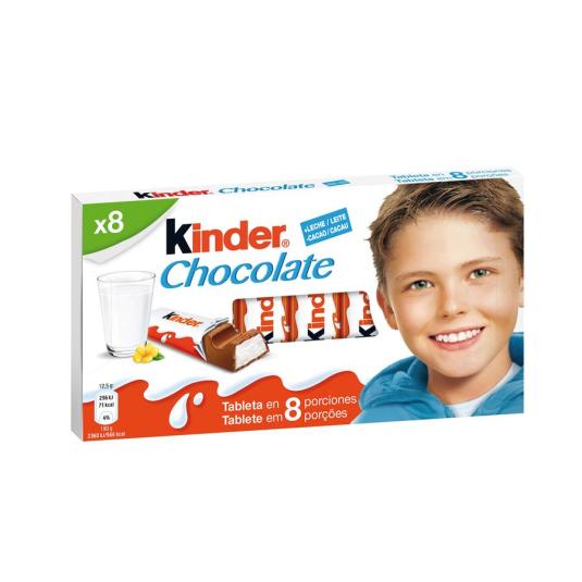 BARRITA CHOCOLATE C/LECHE KINDER P8