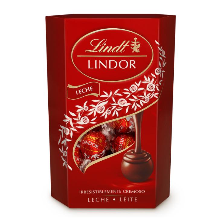 BOMBON RELLENO CHOCOLATE CON LECHE LINDOR LINDT 200G