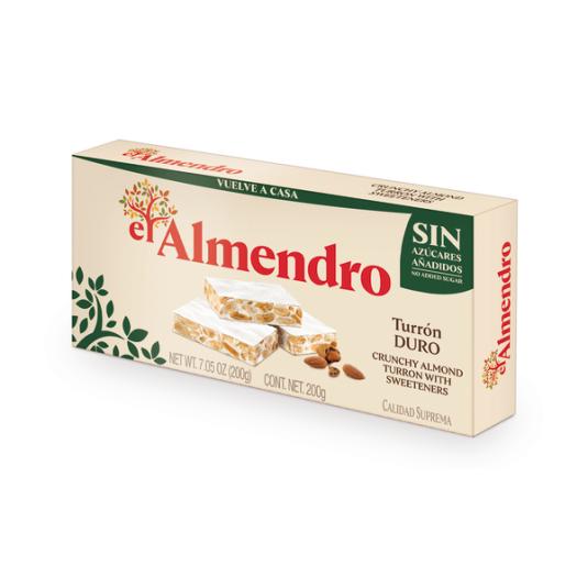 TURRÓN DURO S/AZÚCAR EL ALMENDRO 200G