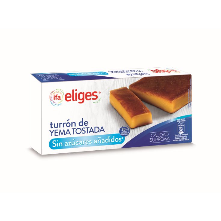 TURRÓN YEMA TOSTADA S/AZÚCAR IFA ELIGES 200G