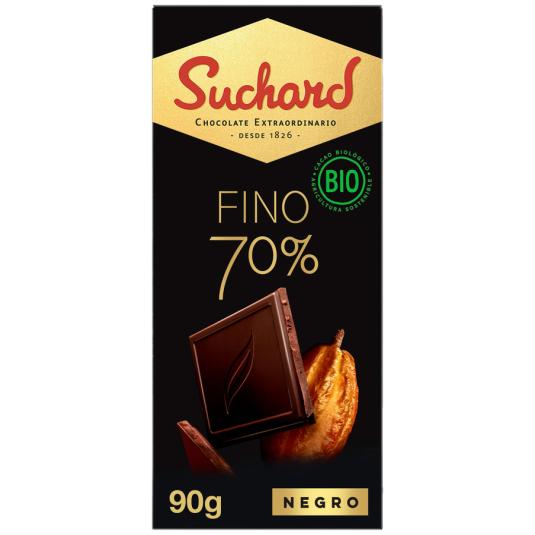 CHOCOLATE NEGRO 70% BIO SUCHARD 90G