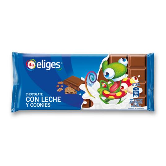 CHOCOLATE CON LECHE Y COOKIES IFA ELIGES 100G