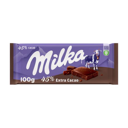 CHOCOLATE EXTRA CACAO MILKA 100G