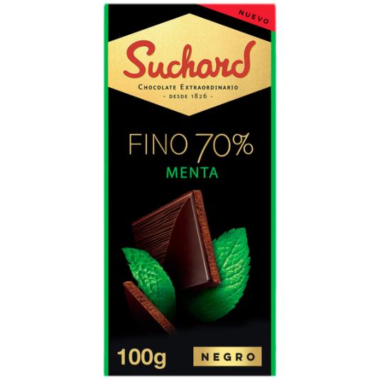 CHOCOLATE NEGRO C/MENTA FINO 70% SUCHARD 100G