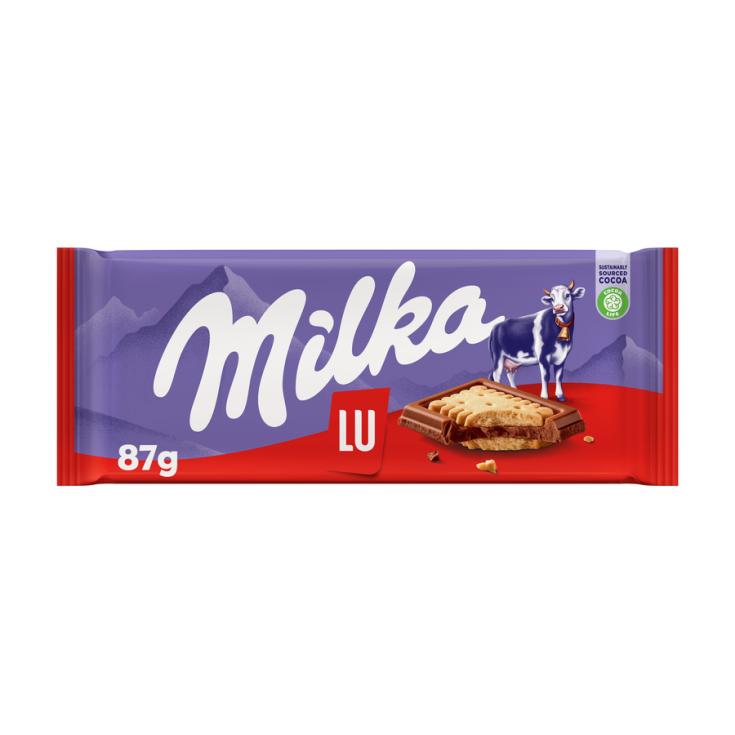 CHOCOLATE C/GALLETA LU MILKA 87G