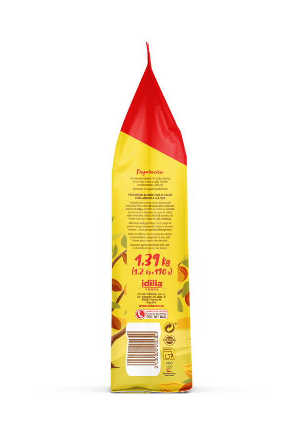 CACAO SOLUBLE BOLSA COLACAO 1.39KG