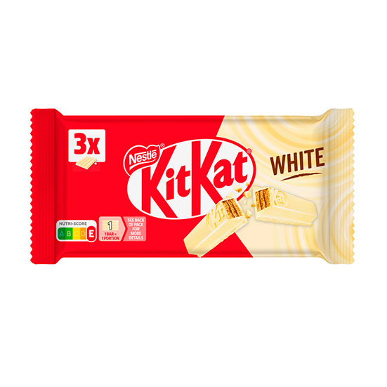 Chocolatina c/galleta choco blanco Kit kat p3 124.5g